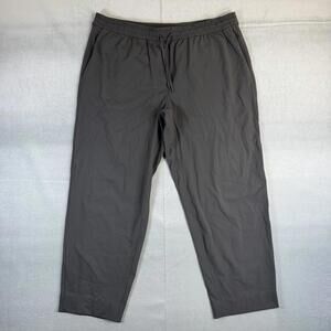 Lululemon Tapered-Leg Mid-Rise Pant 7/8 Length Womens XL Gray Luxtreme LW5GITS